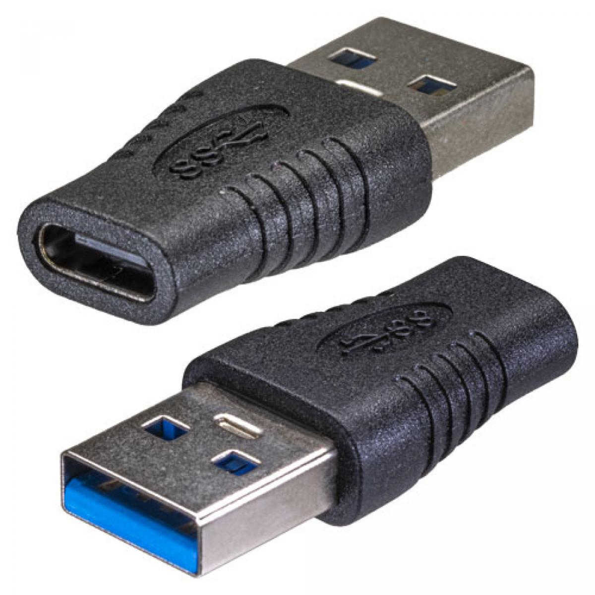CNL USB-C USB-A F-M Bk Adp