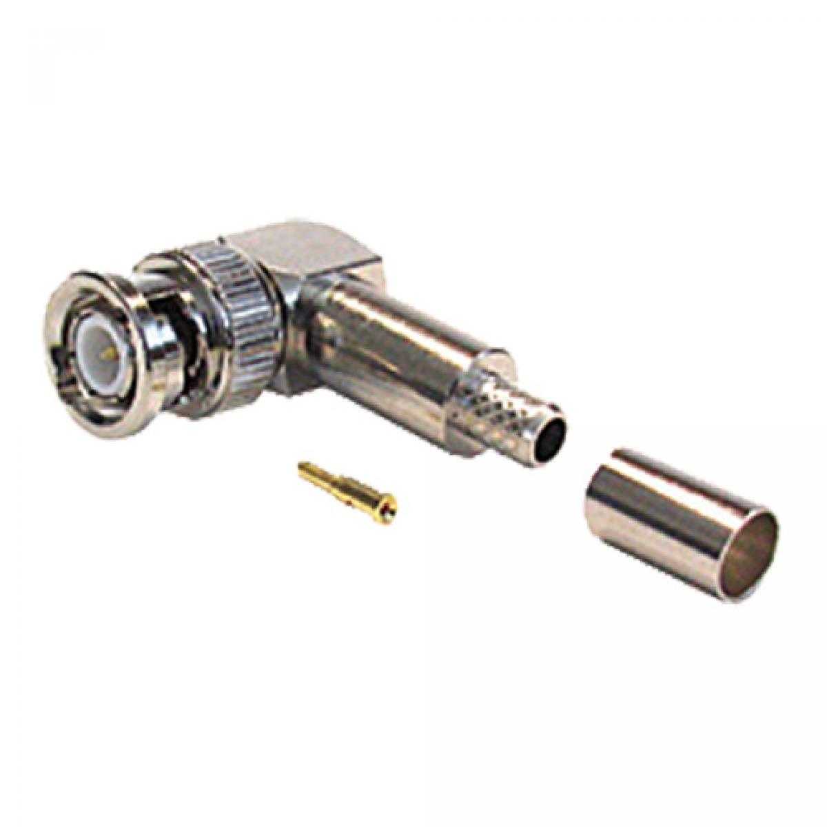 100PK BNC RA CRIMP RG59 TURNED