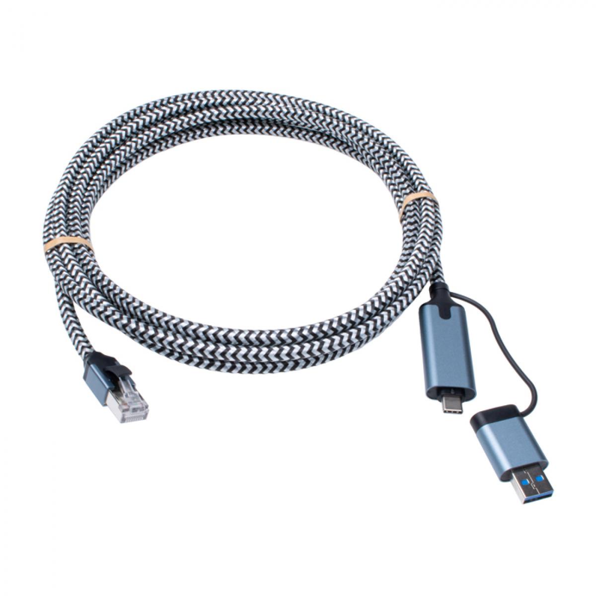 CNL 5M USB-C 3.2+USB-A - RJ45 1G