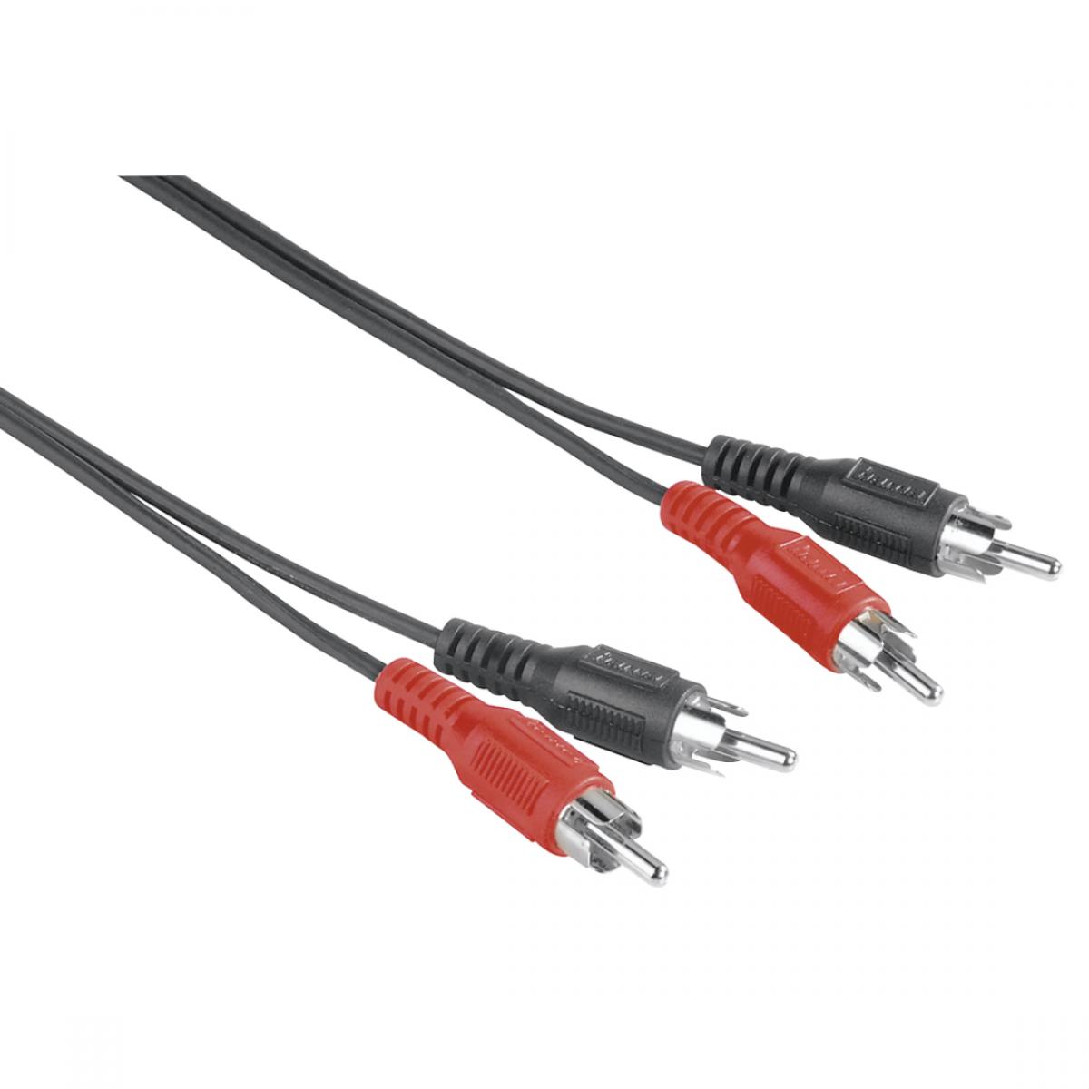Hama 00205086 audio cable 2.5 m 2 x RCA Black