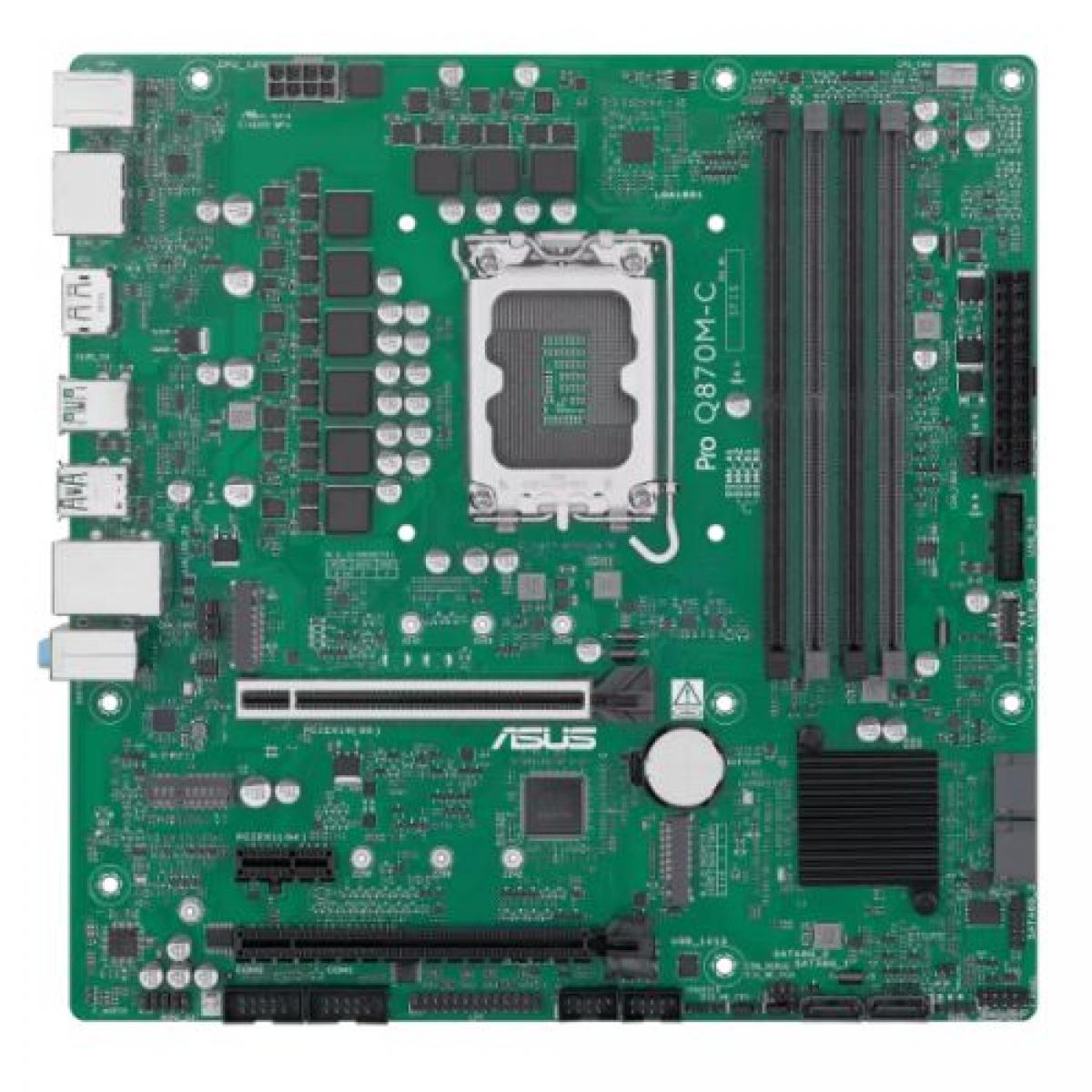 Asus PRO Q870M-C-CSM - Corporate Stable Model, Intel Q870, 1851, Micro ATX, 4 DDR5, HDMI, 2 DP, GB LAN, 2x M.2