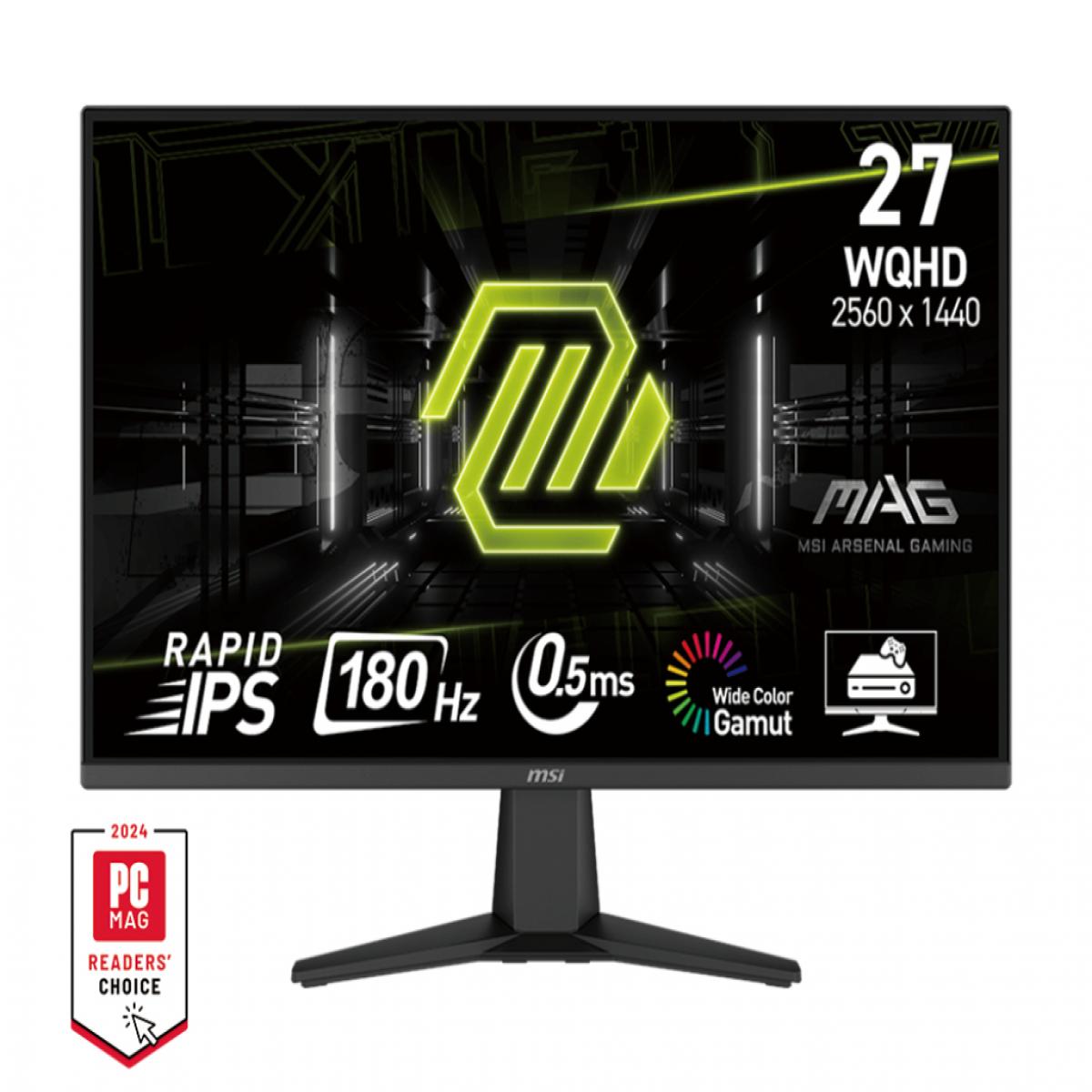 MSI MAG 275QF computer monitor 68.6 cm (27") 2560 x 1440 pixels Wide Quad HD LCD Black