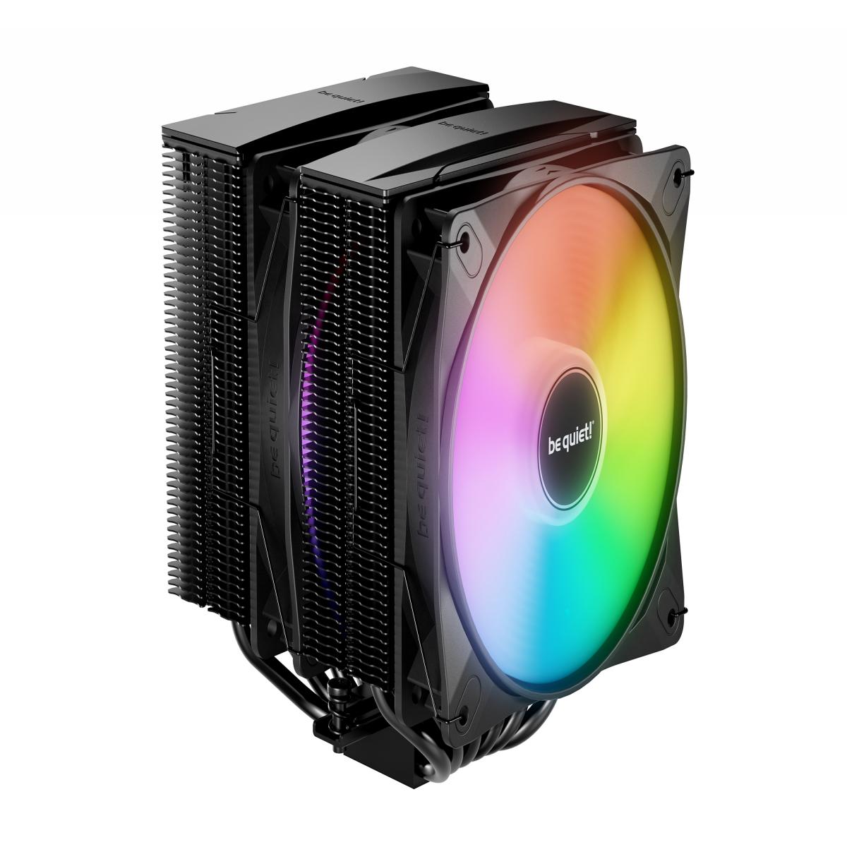 be quiet! Pure Rock Pro 3 LX CPU Cooler, Universal Socket, 2 x Light Wings Fans, 2000RPM, only 34.8dB(A) at maximum fan speed, 250W TDP, 3-year manufacturer's warranty