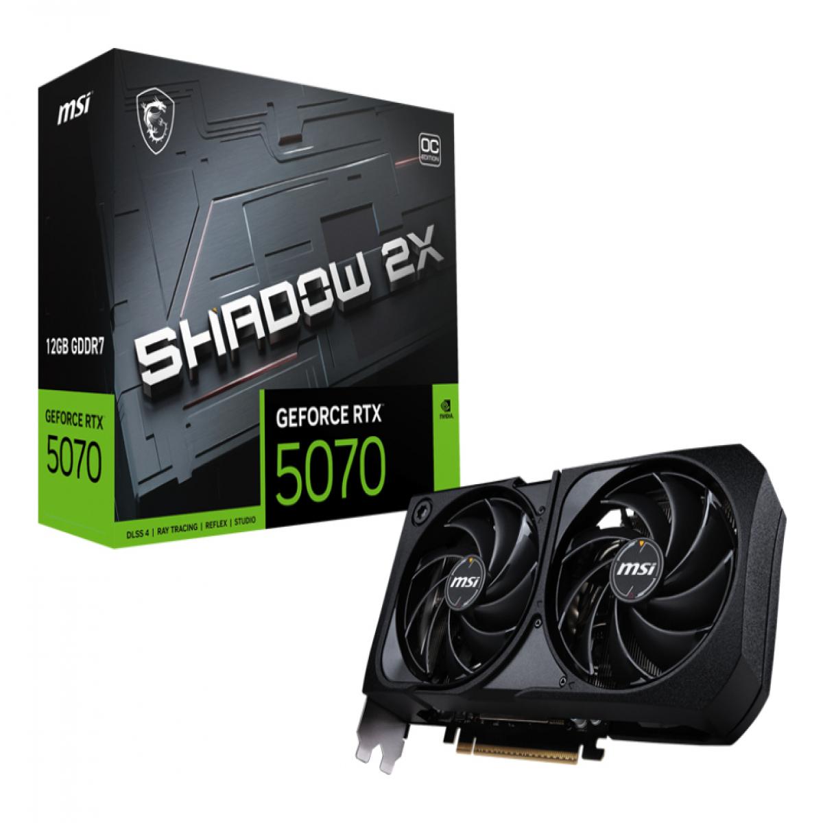 MSI GeForce RTX 5070 12G SHADOW 2X OC NVIDIA 12 GB GDDR7