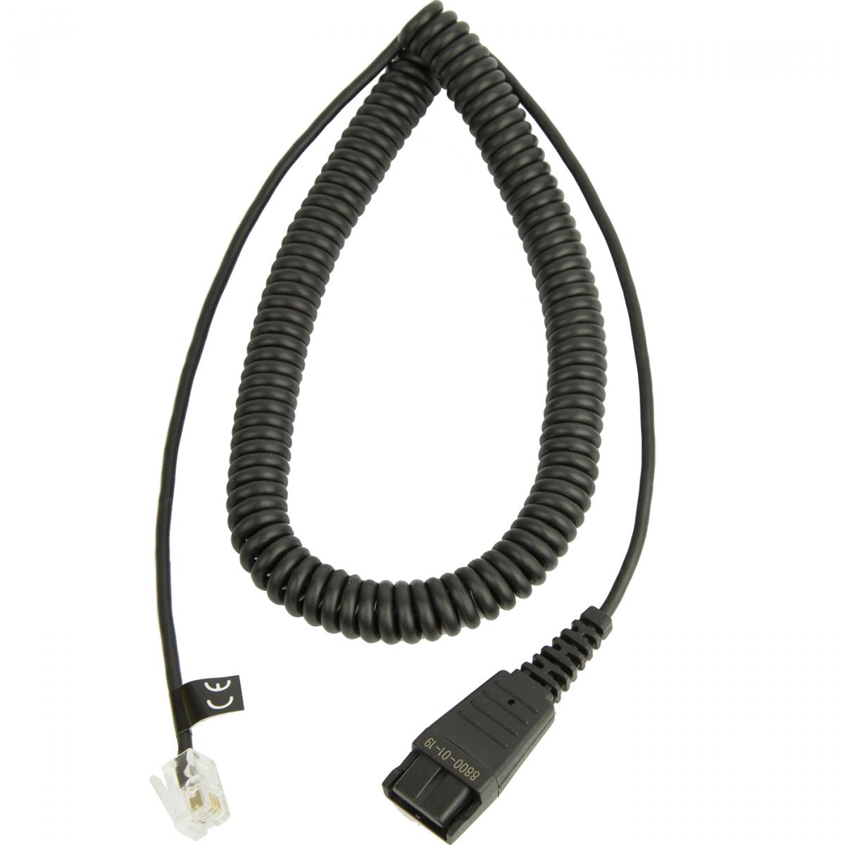 Jabra QD cord w_ resistor, 47K Ohm
