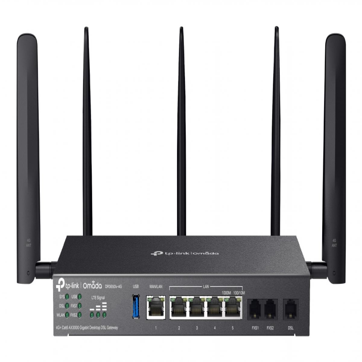 TP-Link Omada DR3650V-4G wireless router Gigabit Ethernet Dual-band (2.4 GHz / 5 GHz) Black