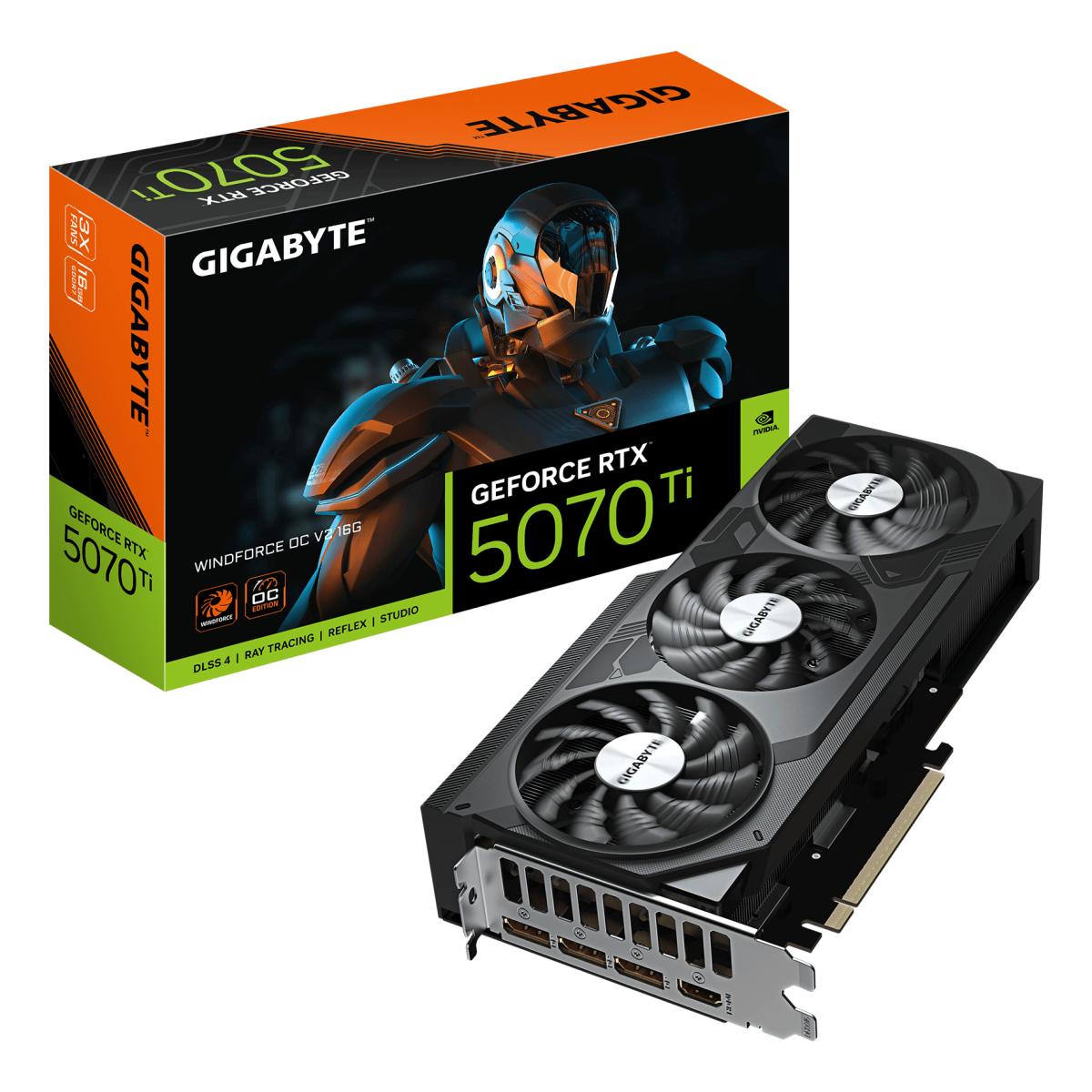 GIGABYTE GeForce RTX 5070 Ti WINDFORCE OC V2 16G