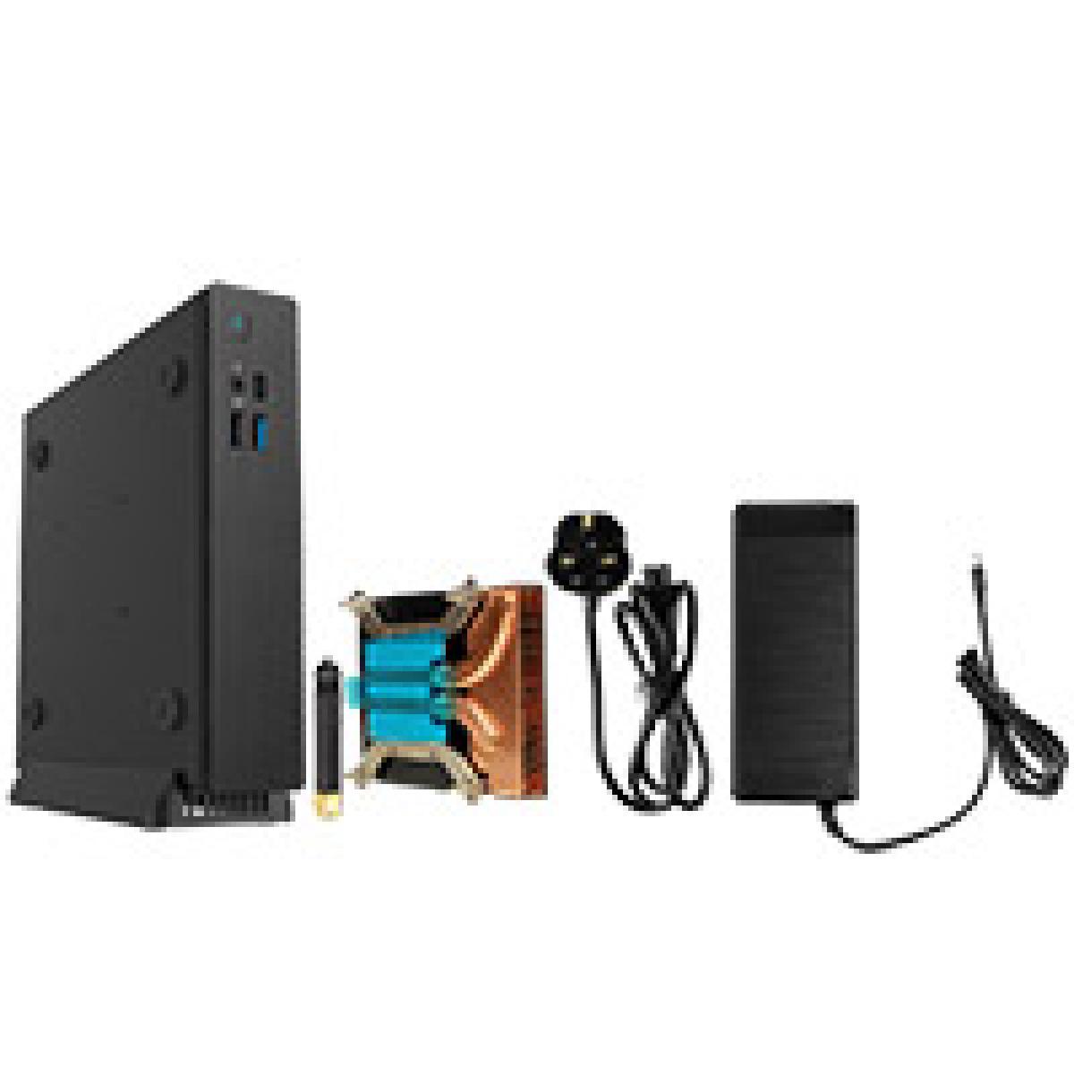 CiT S1i 1 Litre USB 3.X Type C Ultra-Thin Mini-ITX Computer Case With 120W Laptop Adpater CPU Cooler WIFI Antenna 5cm Included