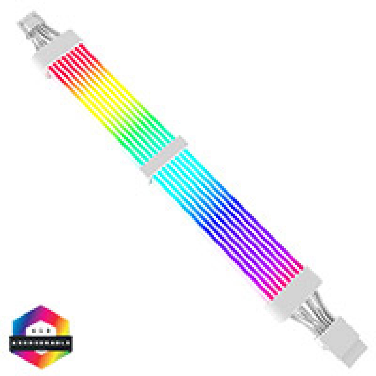 CiT Pro 12 Plus 4-Pin to 12 Plus 4-Pin 12VHPWR ARGB Extension Cable