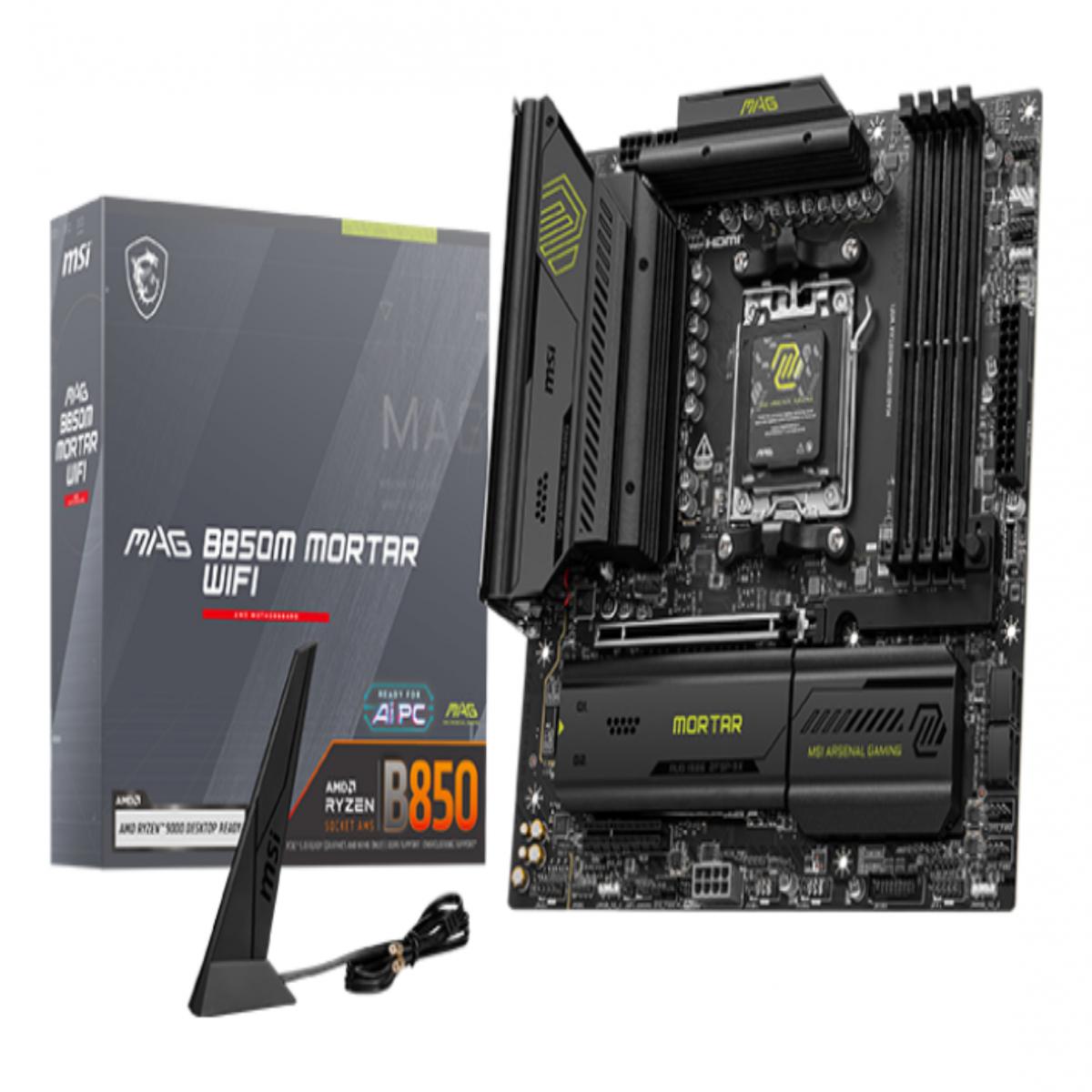 MSI AM5 MAG B850M MORTAR WIFI M-ATX     