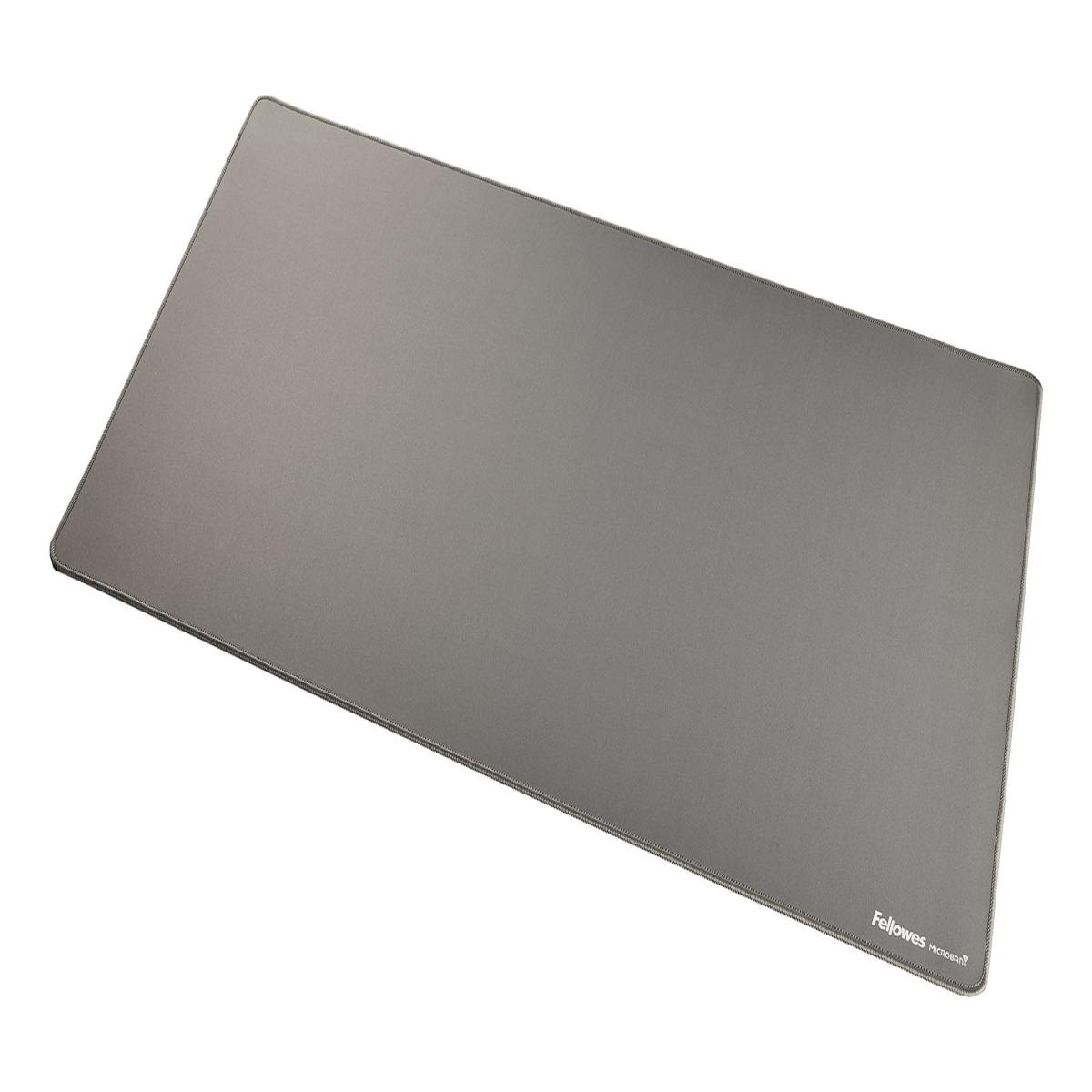 Fellowes Computer Desk Mat with Non-Slip Base Breyta Desk Mat with Antibacterial Protection Grey