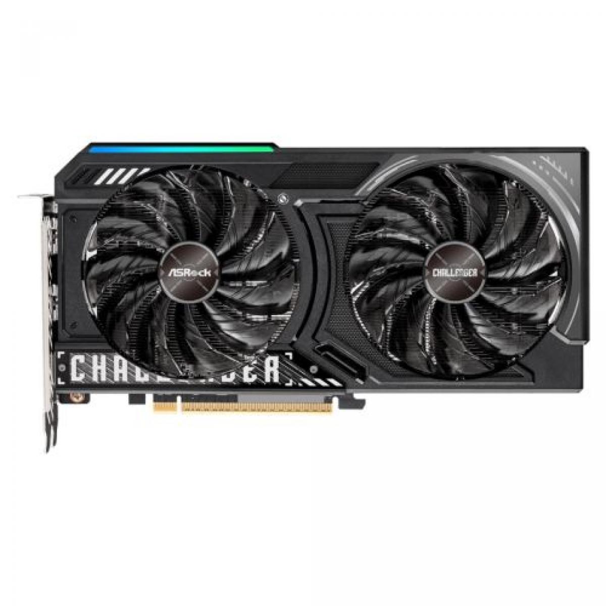 Asrock RX9060 XT Challenger 8GB OC, PCIe5, 8GB DDR6, HDMI, 2 DP, 3290MHz Clock, LED Indicator, Overclocked