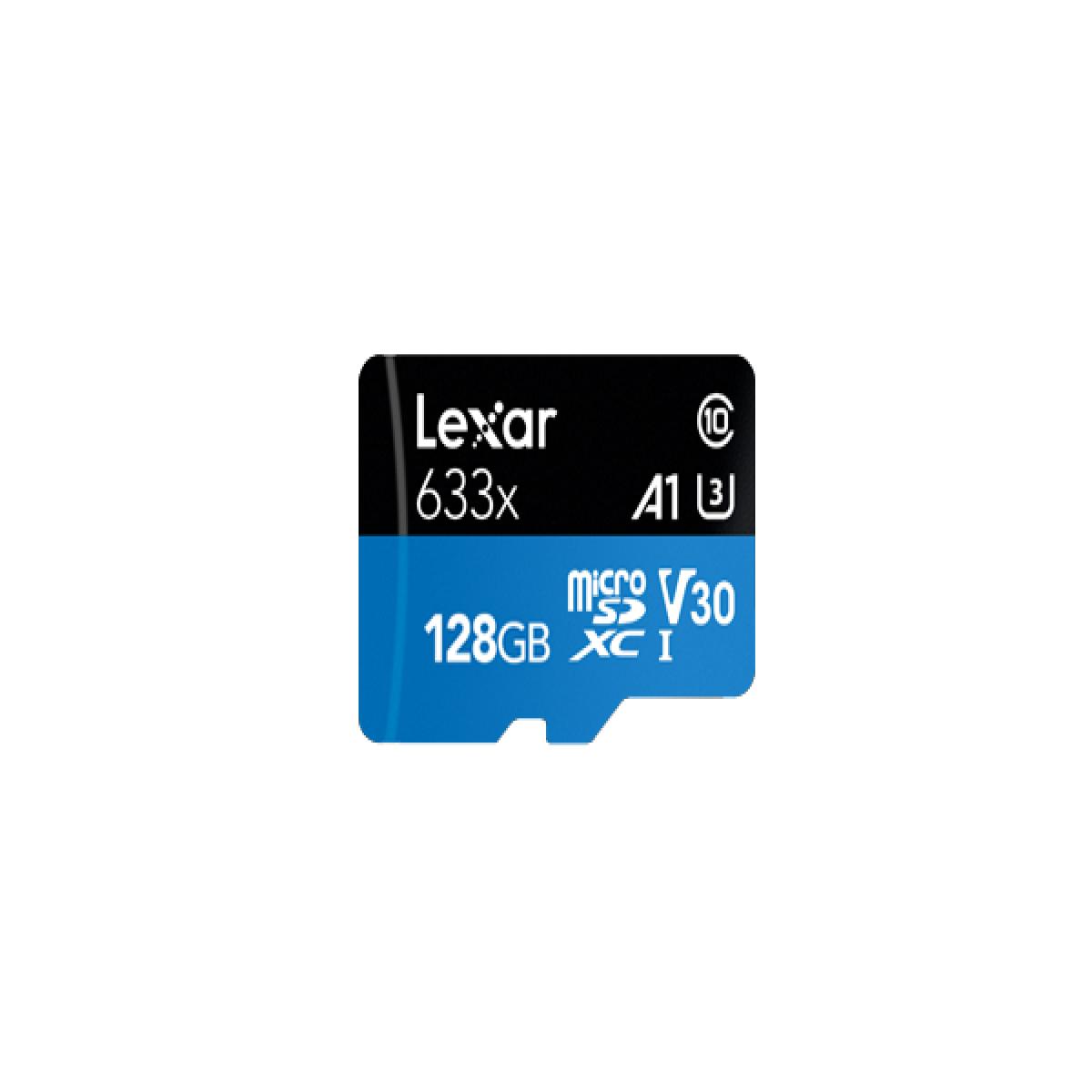 Lexar 633x MicroSD Card w/adapter 128GB