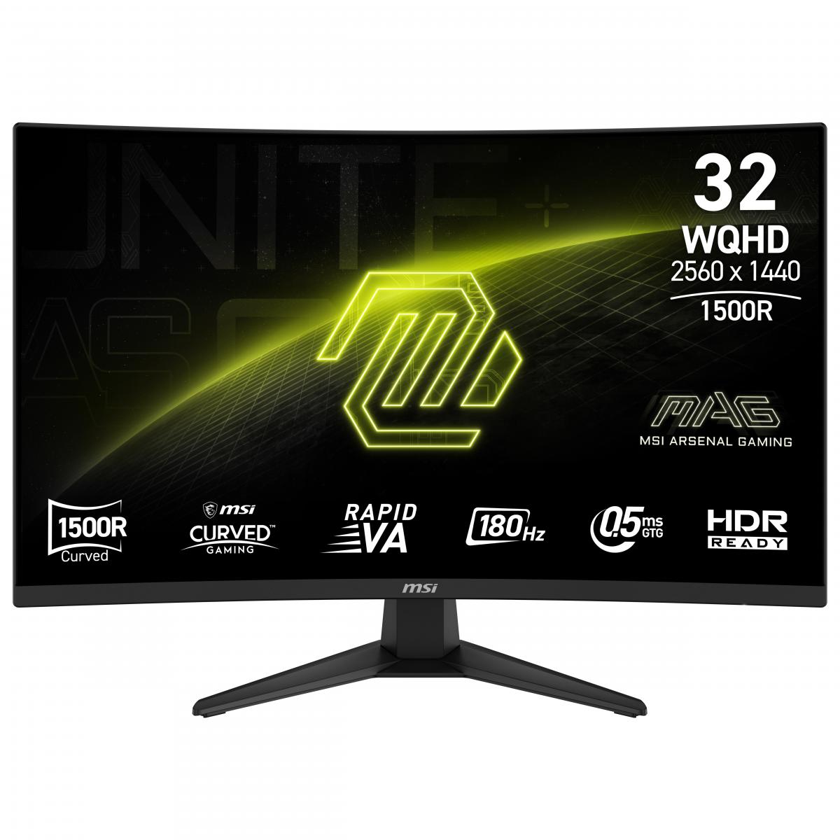 MSI MAG 321CQF E18 computer monitor 80 cm (31.5") 2560 x 1440 pixels Wide Quad HD Black