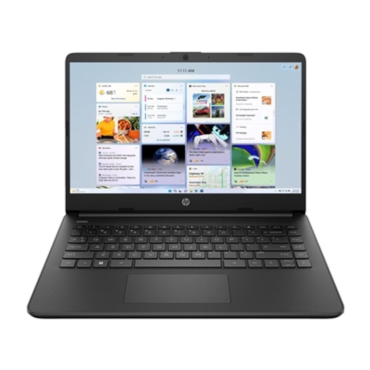 HP 14s-dq5022na Laptop, 14 Inch Full HD 1080p Screen, Intel Core i3-1215U 12th Gen, 8GB RAM, 256GB SSD, Windows 11 Home, Black