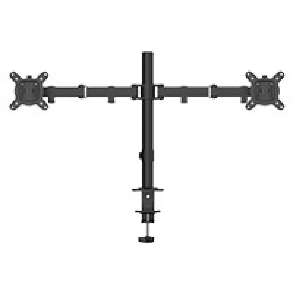 CiT PM100 Dual Monitor Desk Mount With Clamp and Grommet Stand