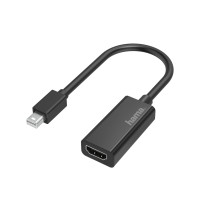 Hama Video Adapter, Mini DisplayPort Plug - HDMI Socket, Ultra-HD 4K