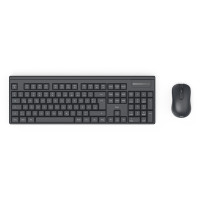 Hama WKM-100 keyboard Mouse included Universal RF Wireless QWERTY UK International Black