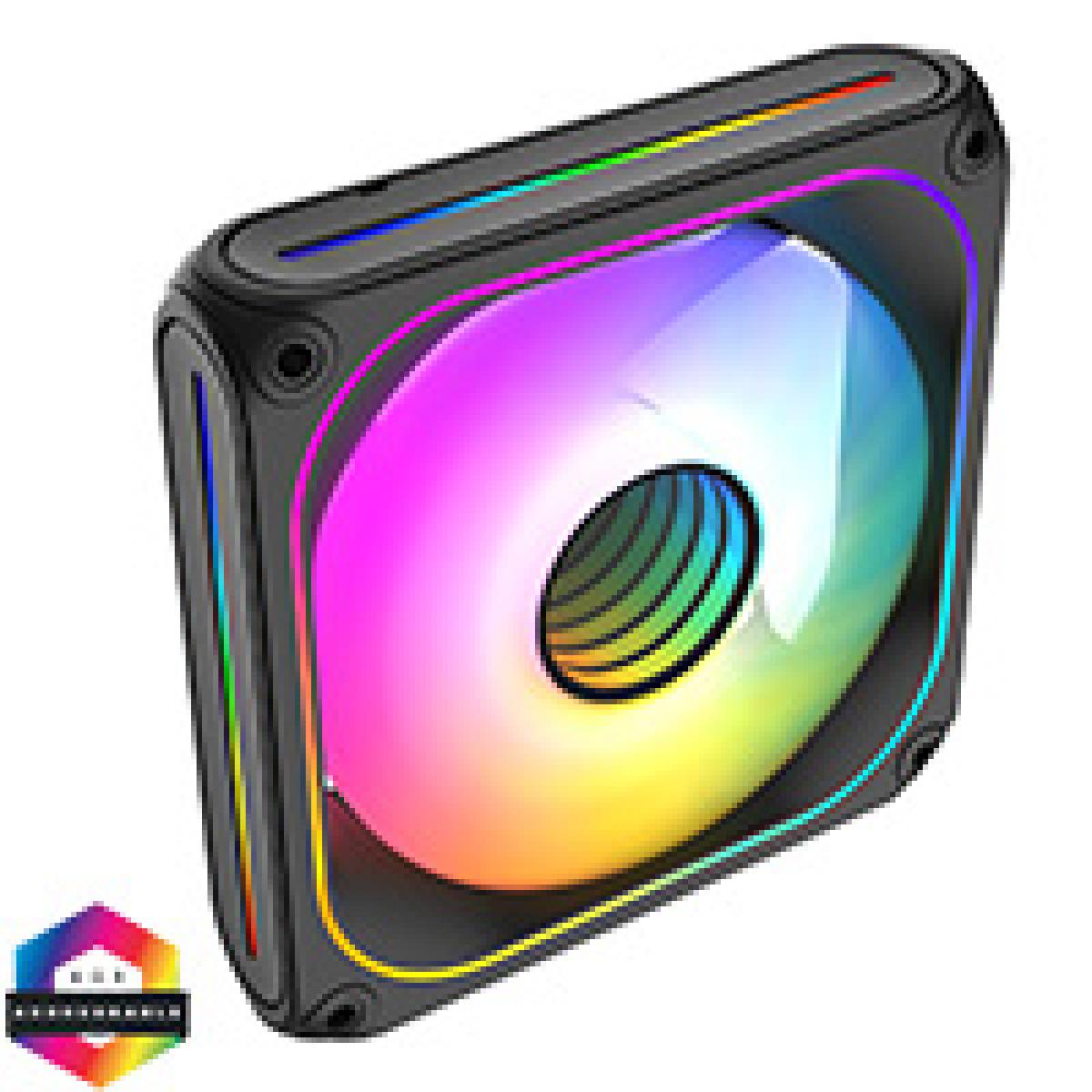 Powercool Breeze 120mm ARGB Black 4pin PWM PC Cooling Infinity Fan