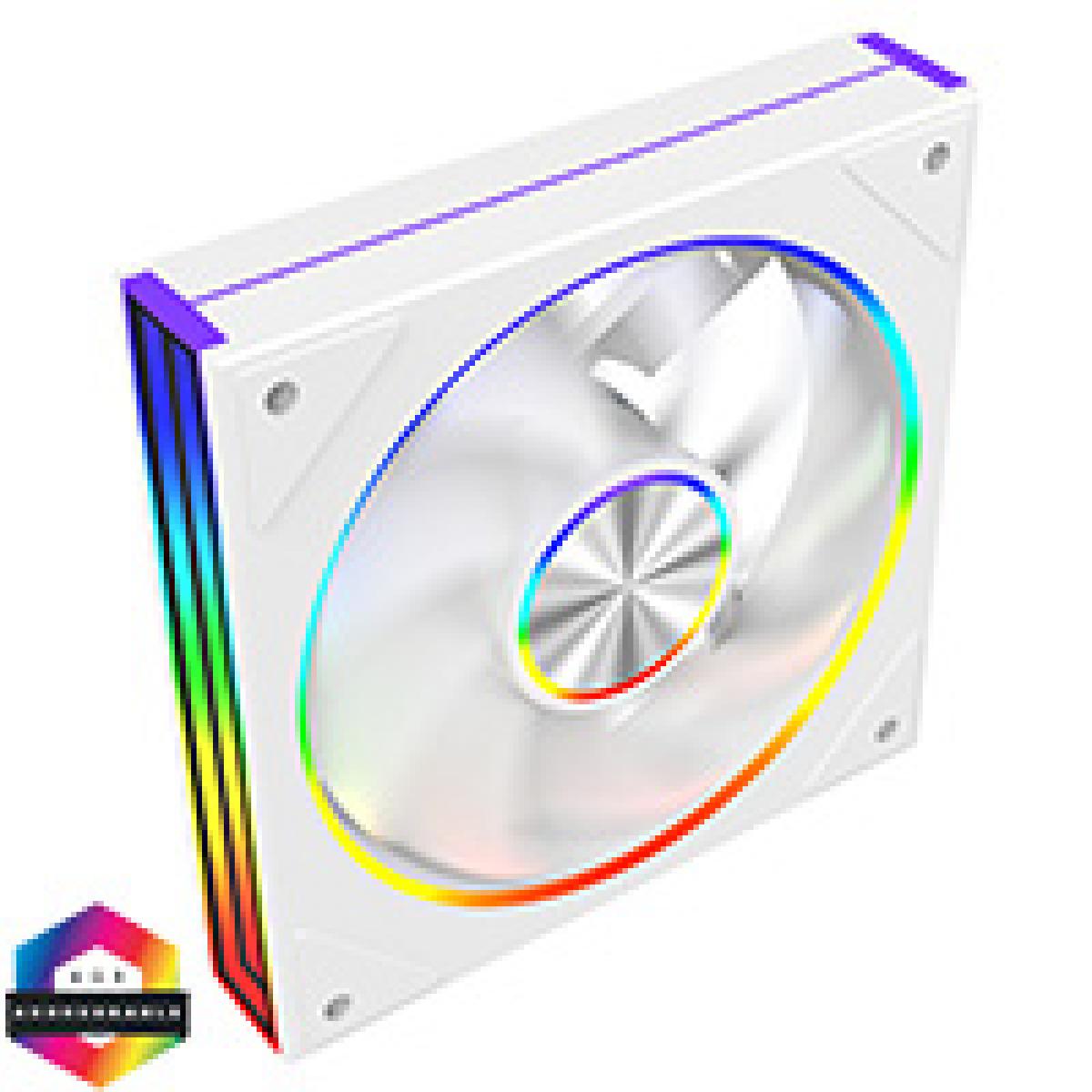 CiT Saturn 120mm ARGB White 4pin PWM PC Cooling Infinity Fan