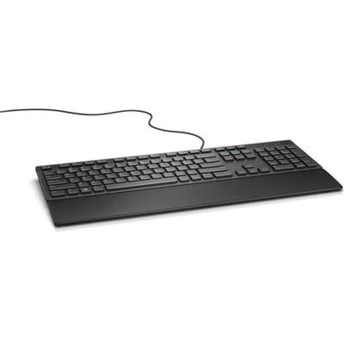 Dell KB216 Wired Multimedia Keyboard, Full-Size Keyboard, USB Plug-and-Play, Compatible with PC and Laptop, QWERTY, UK English Layout, Black