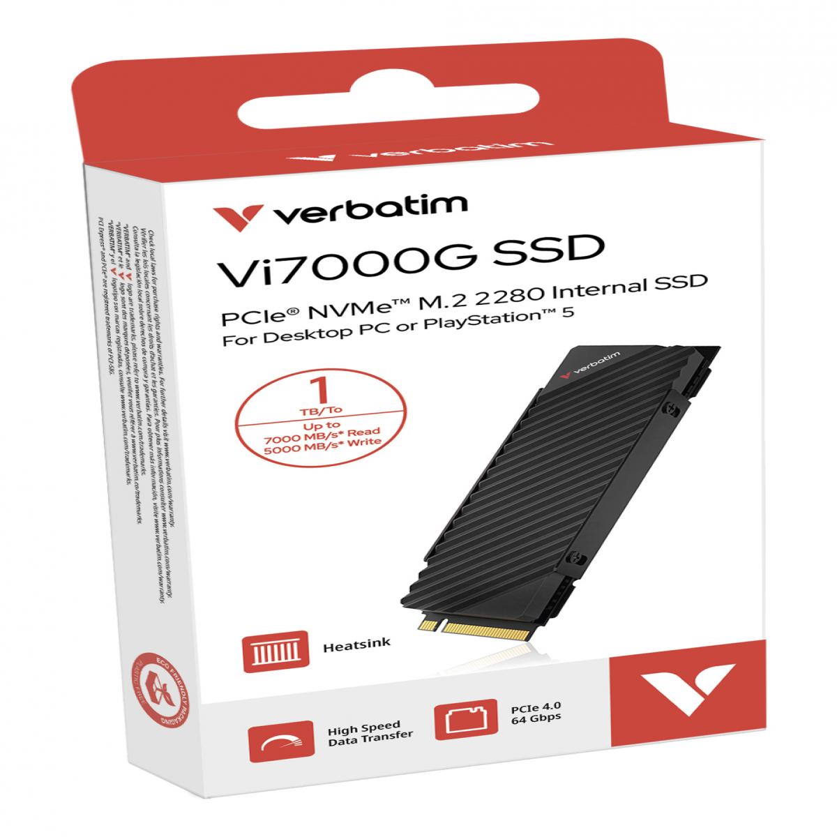 Verbatim Vi7000G PCIe NVMe M.2 SSD 1TB The Ultimate Gaming Solution
