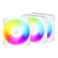 ARCTIC Freezer P12 Pro Reverse A-RGB (White) - 3 Pack - 120 mm A-RGB PWM Fan with Cable Splitter