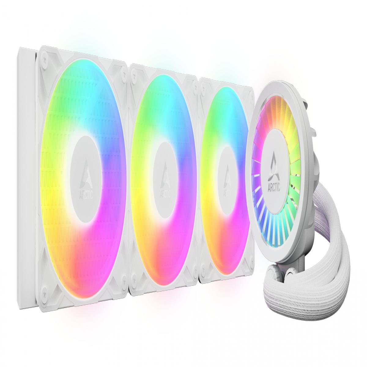 ARCTIC Liquid Freezer III Pro 360 A-RGB (White) - Multi Compatible All-in-One CPU Water Cooler with A-RGB