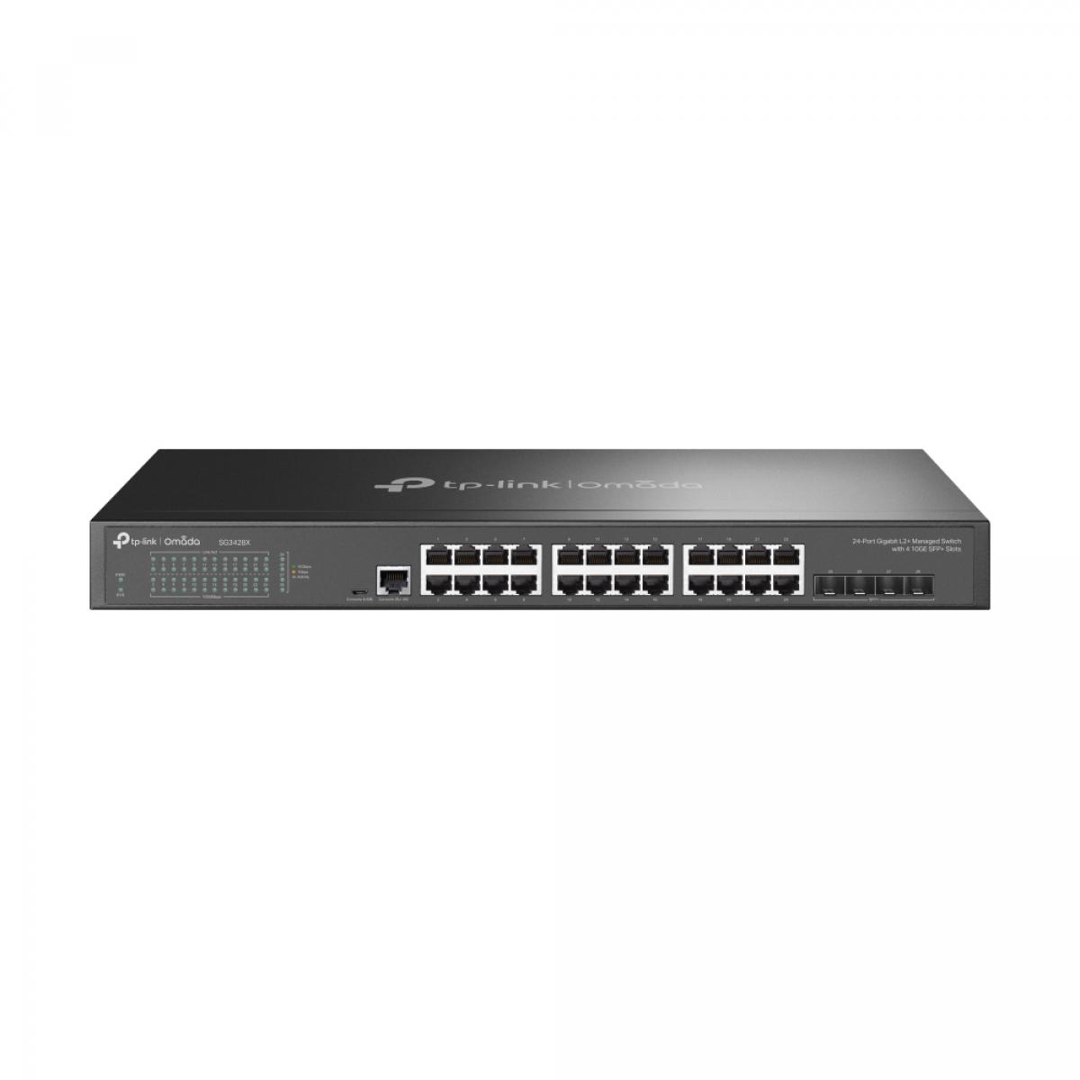 TP-Link Omada 24-Port Gigabit L2+ Managed Switch with 4 10GE SFP+ Slots