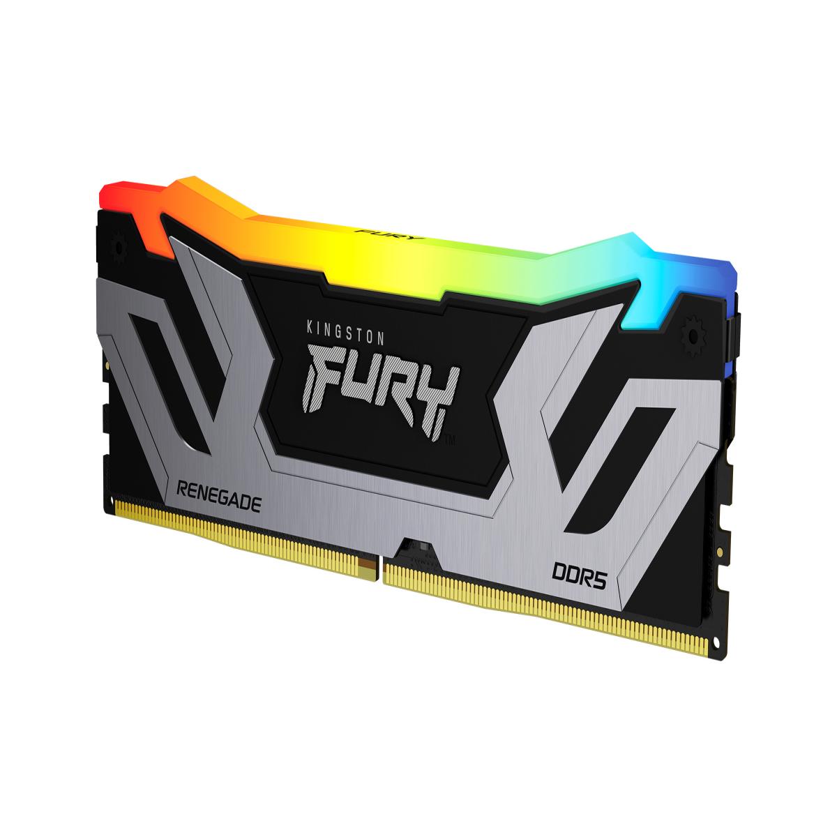 Kingston Technology FURY 24GB 8400MT/s DDR5 CL40 CUDIMM Renegade RGB Silver XMP
