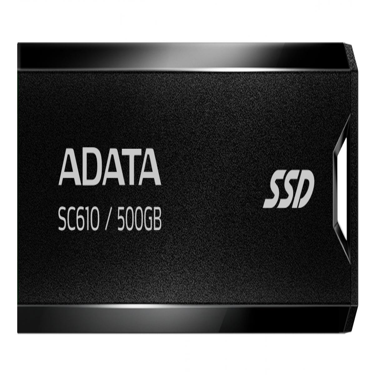 ADATA SC610 500 GB USB Type-A 3.2 Gen 2 (3.1 Gen 2) Black