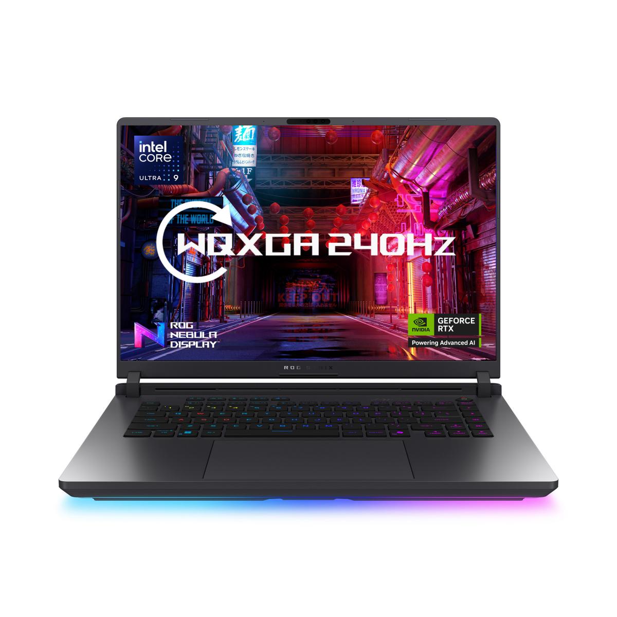 ASUS ROG Strix G16 G615LW-S5008W Intel Core Ultra 9 275HX Laptop 40.6 cm (16") WQXGA 32 GB DDR5-SDRAM 2 TB SSD NVIDIA GeForce RTX 5080 Wi-Fi 7 (802.11be) Windows 11 Home Black, Grey