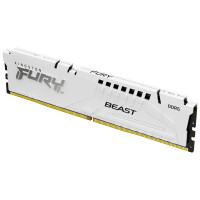Kingston Technology FURY Beast 16GB 5200MT/s DDR5 CL40 DIMM White XMP