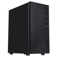 CIT Silent ES Black Mid-Tower Low Noise Computer Case with 2 x 120mm PWM Cooling Fans Included Sound Dampening Material