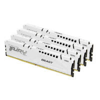 Kingston Technology FURY Beast 64GB 6000MT/s DDR5 CL40 DIMM (Kit of 4) White XMP