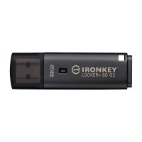 Kingston Technology IronKey 32GB Locker Plus 50 G2, FIPS 197, AES-256