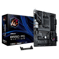 ASRock B550 PG RIPTIDE AMD AM4 Socket Motherboard, ATX, 4x DDR4 Slots, 2x M.2 Socket, 2.5GbE LAN, 1x HDMI Port