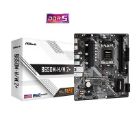 ASRock B650M-H/M.2+ AMD AM5 Socket Motherboard, Micro-ATX, 2x DDR5 Slots, 2x M.2 Socket, GbE LAN, 1x DsiplayPort / 1x HDMI Port