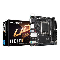 GIGABYTE H610I Motherboard - Supports Intel Core 14th CPUs, 4+1+1 Hybrid Digital VRM, up to 5600MHz DDR5, 1xPCIe 3.0 M.2, GbE LAN, USB 3.2 Gen 1
