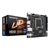 GIGABYTE H610I DDR4 Motherboard - Supports Intel Core 14th CPUs, 4+1+1 Hybrid Digital VRM, up to 3200MHz DDR4, 1xPCIe 3.0 M.2, GbE LAN, USB 3.2 Gen 1