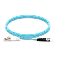 Origin Storage LC-ST OM3 Fibre Optic Cable Multimode Duplex - Aqua 5m