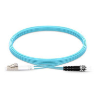Origin Storage LC-ST OM4 Fibre Patch Cable Multimode Duplex Aqua 1m