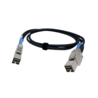 QNAP CAB-PCIE10M-8644-4X Serial Attached SCSI (SAS) cable 1 m Black