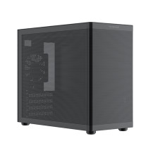 TecWare Fusion 3 mATX Compact PC Case, High Airflow SFF Chassis, 3 Fans Included, Top-Mount ATX/SFX PSU Support, USB-C, Supports 280mm GPU & Dual Radiators, Black