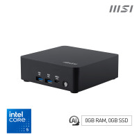 MSI Cubi NUC AI 1UMG Intel Core Ultra 5 125H , Barebone, NUC, SFF, Mini Computer, HTPC, (NO RAM, NO Storage, NO OS), Intel Graphics/DDR5/Dual ThunderBolt 4/Dual HDMI/Dual LAN/WiFi 6E/BT 5.3/VESA