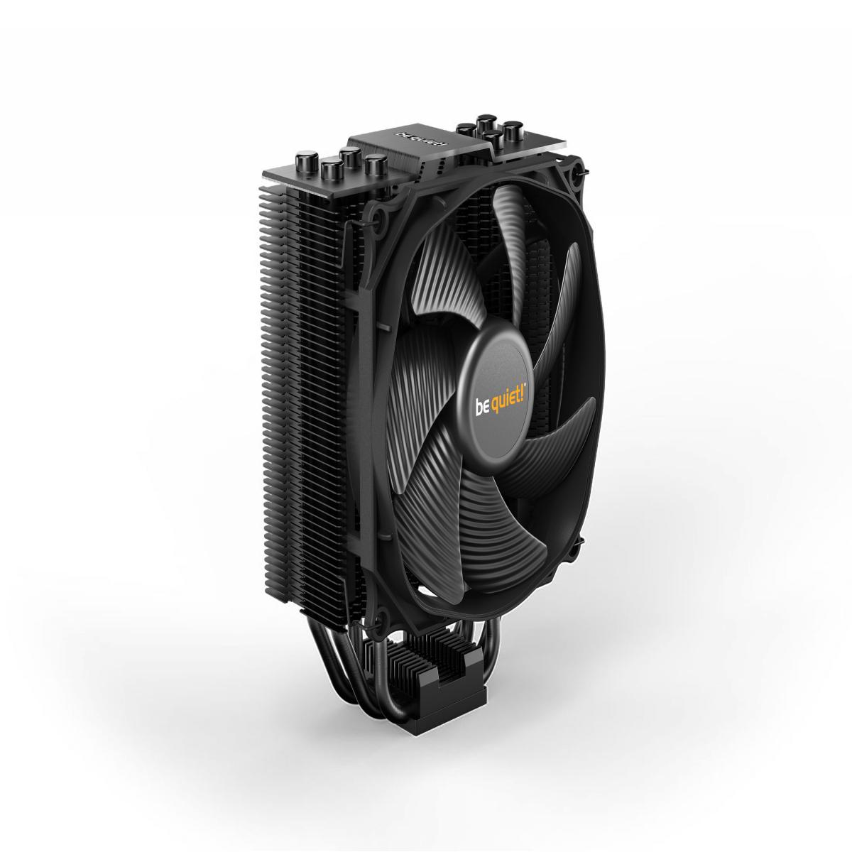 be quiet! Dark Rock Slim Fan CPU Cooler, Universal Socket, Silent Wings 3 120mm PWM Black Cooling Fan, 1500RPM, 4 Heat Pipes, 180W TDP, Compact Construction to Stop Blocking Memory Slots, Intel LGA 1700 & AMD AM5 Compatible