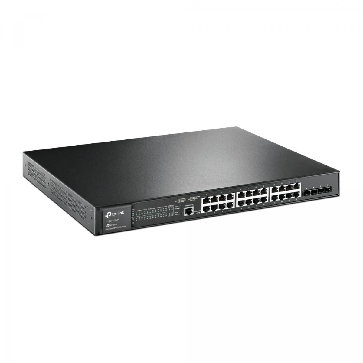 TP-Link JetStream 28-Port Gigabit L2 Managed Switch with 24-Port PoE+