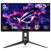 ASUS ROG Swift OLED PG27UCDM computer monitor 67.3 cm (26.5") 3840 x 2160 pixels 4K Ultra HD QD-OLED Black