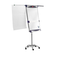 Nobo Impression Pro Mobile Steel Magnetic Whiteboard Easel with Extended Display Arms