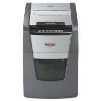 Rexel Optimum AutoFeed+ 100M paper shredder Micro-cut shredding 55 dB 22 cm Black, Silver